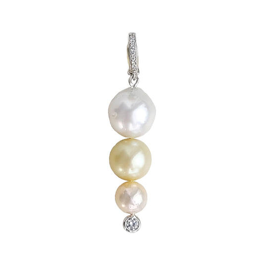 Triple Mix Pearl Charm
