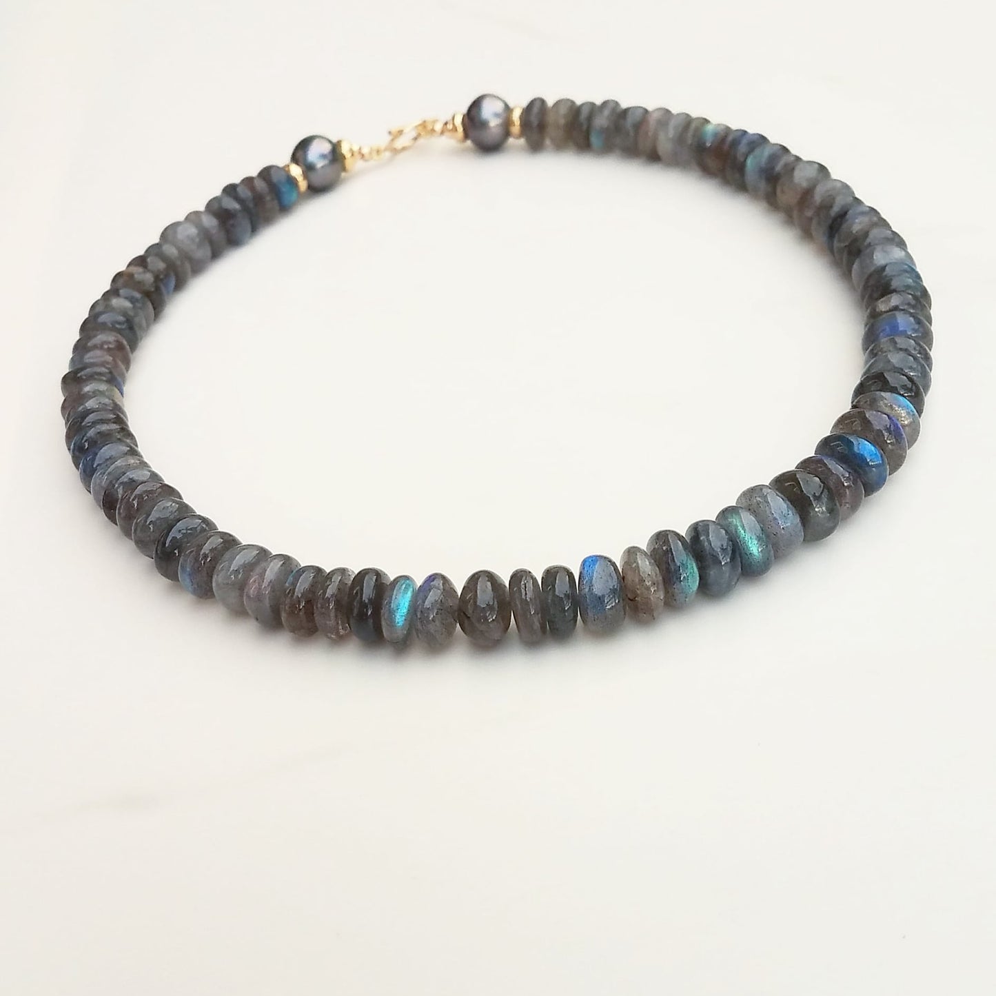 Tahitian Pearl & Labradorite Necklace