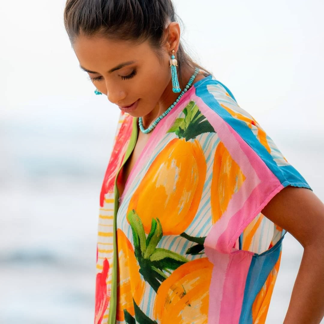 Turquoise Tassel Earrings