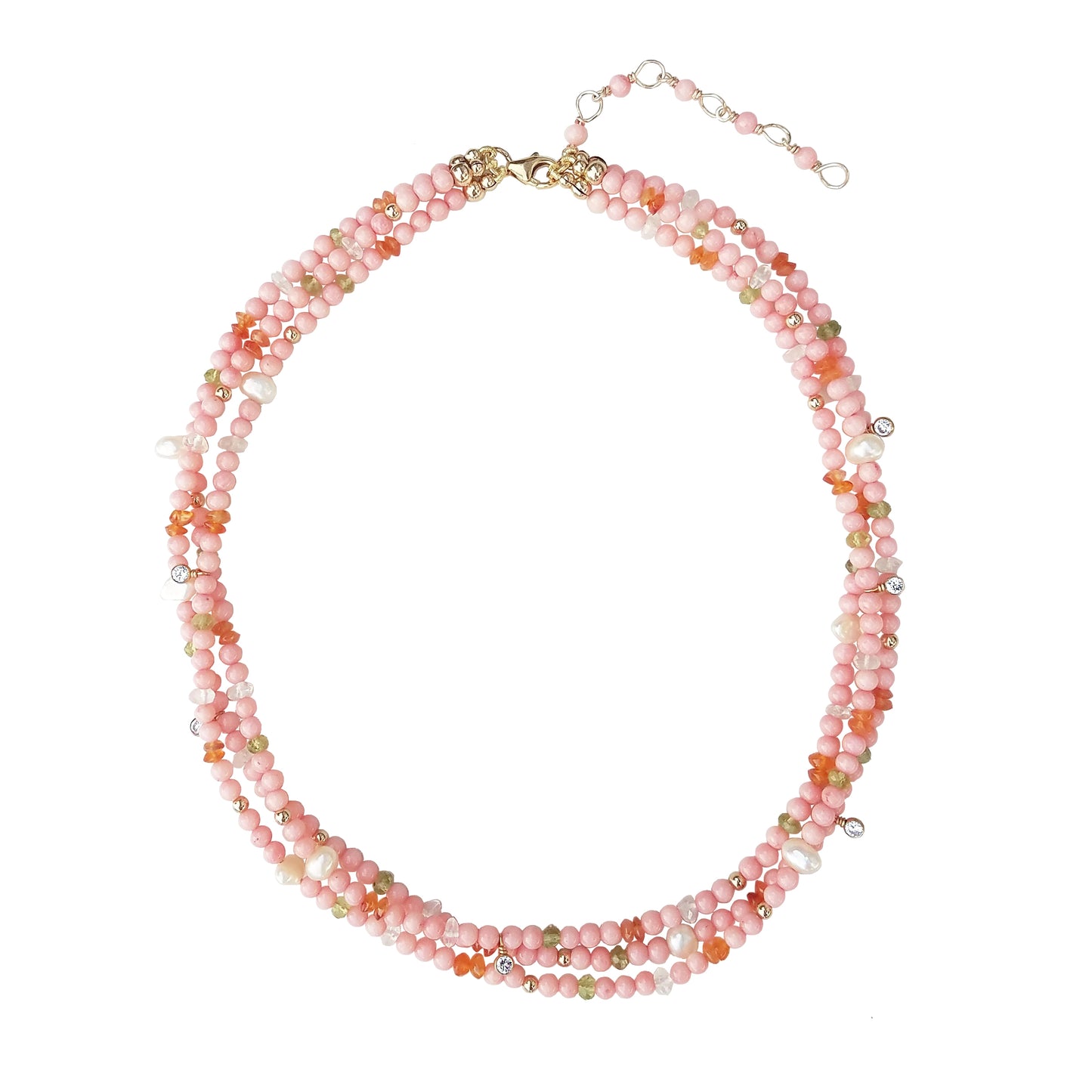 Coral Confetti Necklace