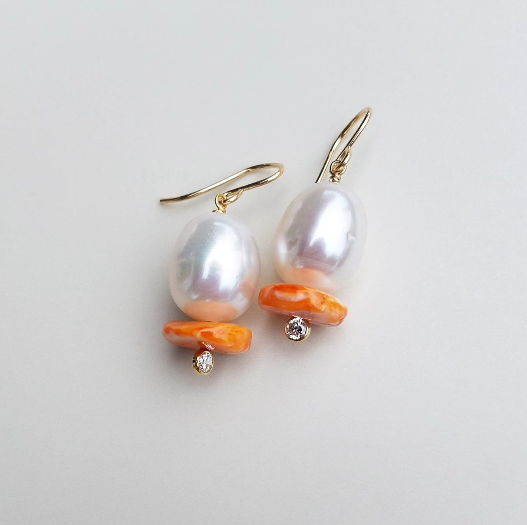 Australian Pearl & Shell Earrings