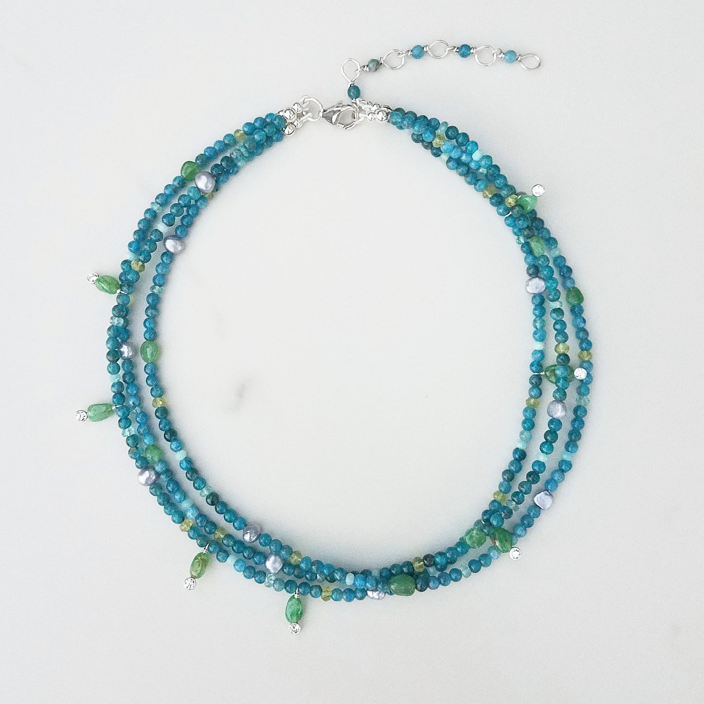 Apatite Confetti Necklace