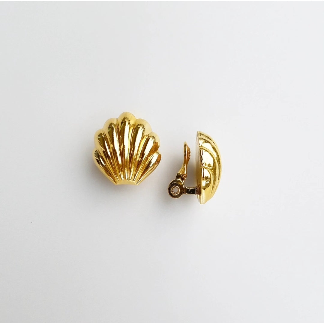 Vintage Shell Chrysocolla Tassel Earrings
