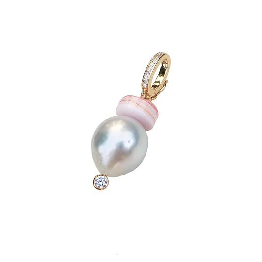 Australian Pearl Conch Shell Charm