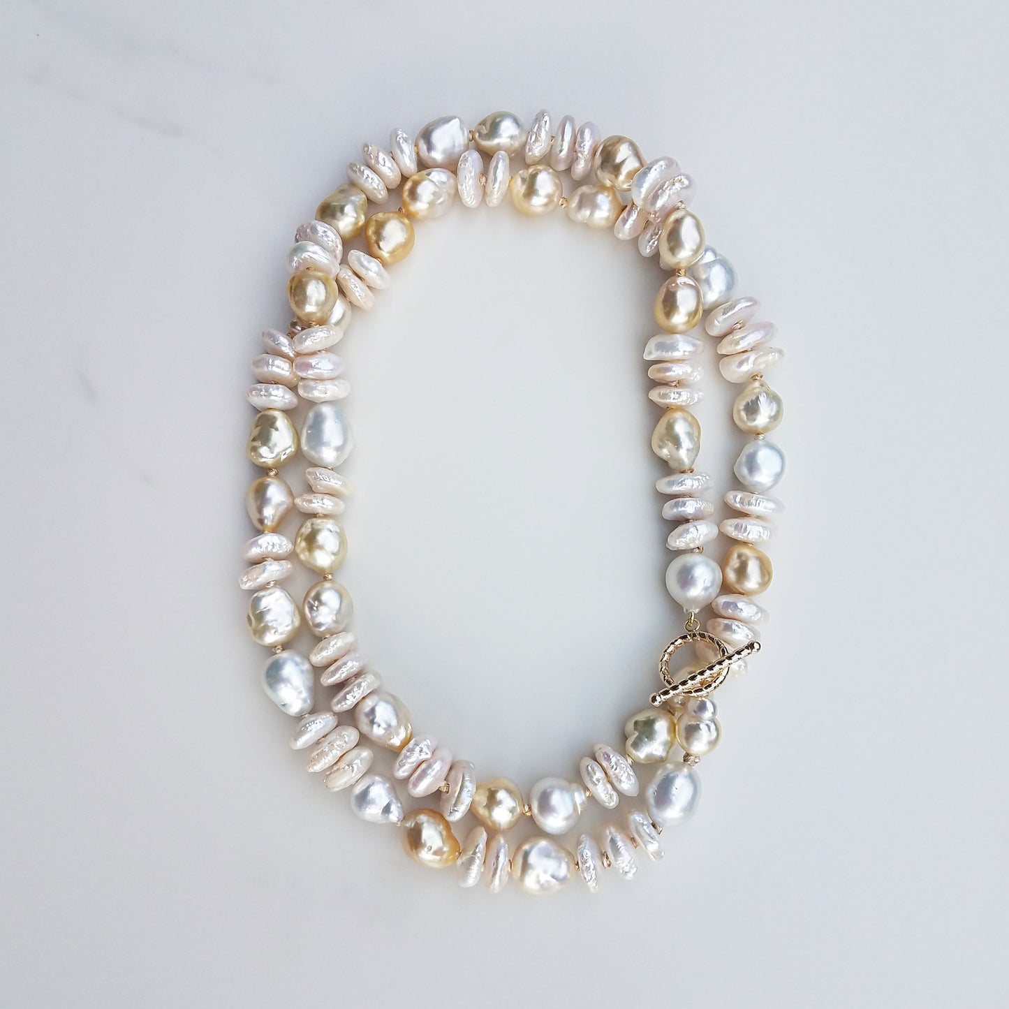 Fresh Water & South Sea Pearl Helix Necklace