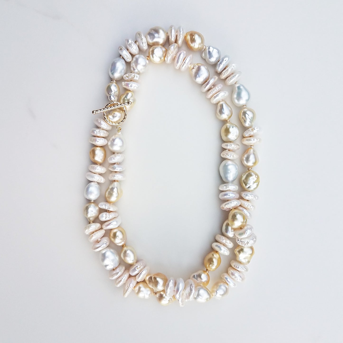Fresh Water & South Sea Pearl Helix Necklace